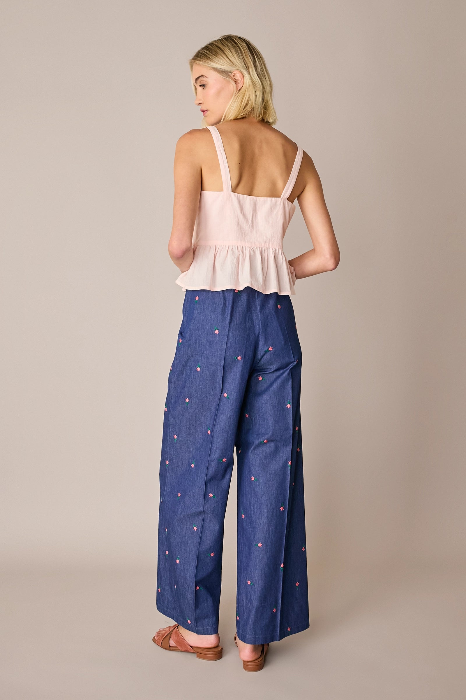 Cotton peplum top