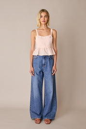 Cotton peplum top