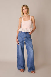Cotton peplum top