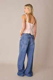 Cotton peplum top
