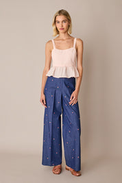 Cotton peplum top