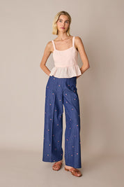 Cotton peplum top