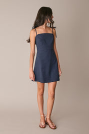 Abito in lino stretch