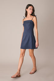 Abito in lino stretch