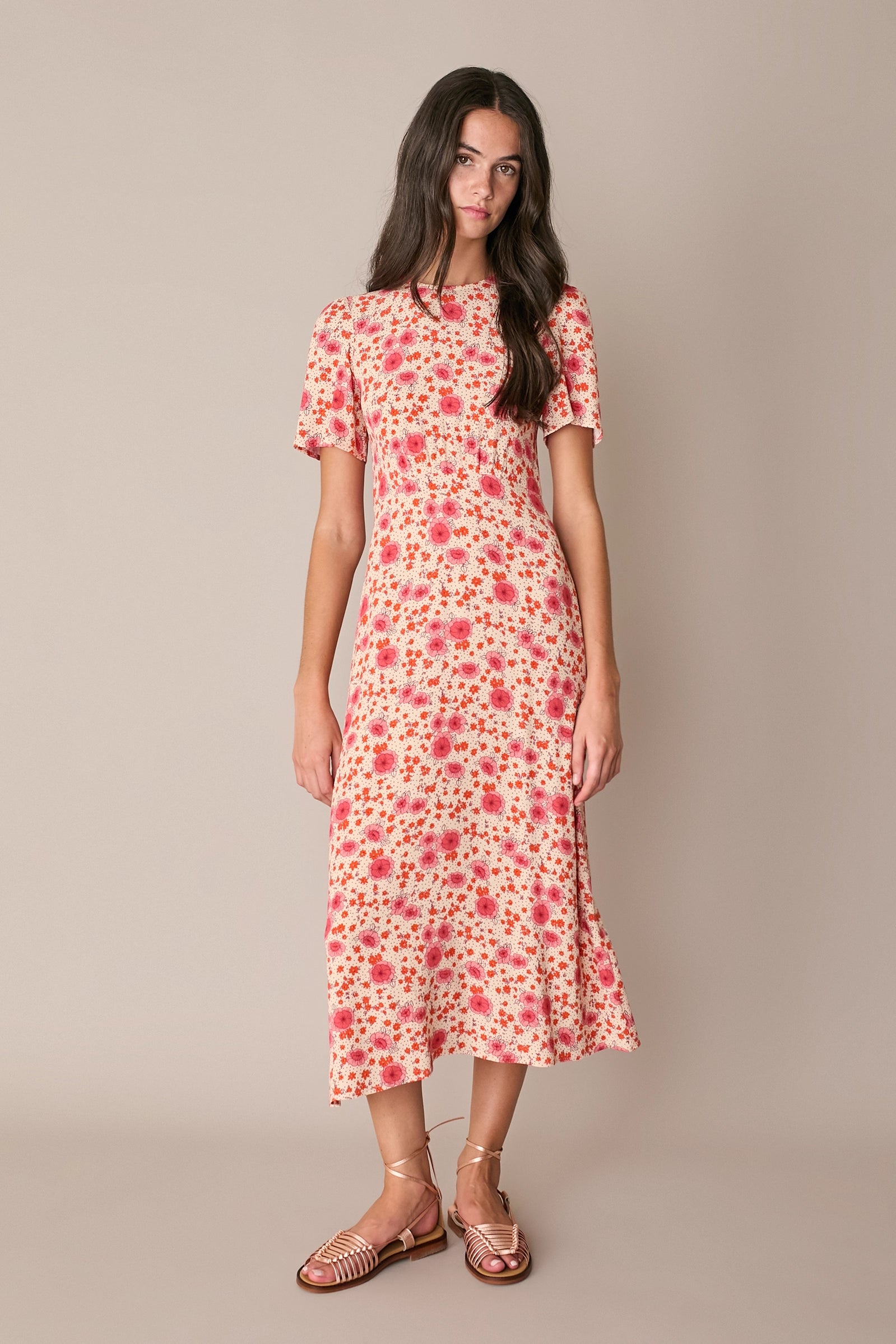 Floral midi dress