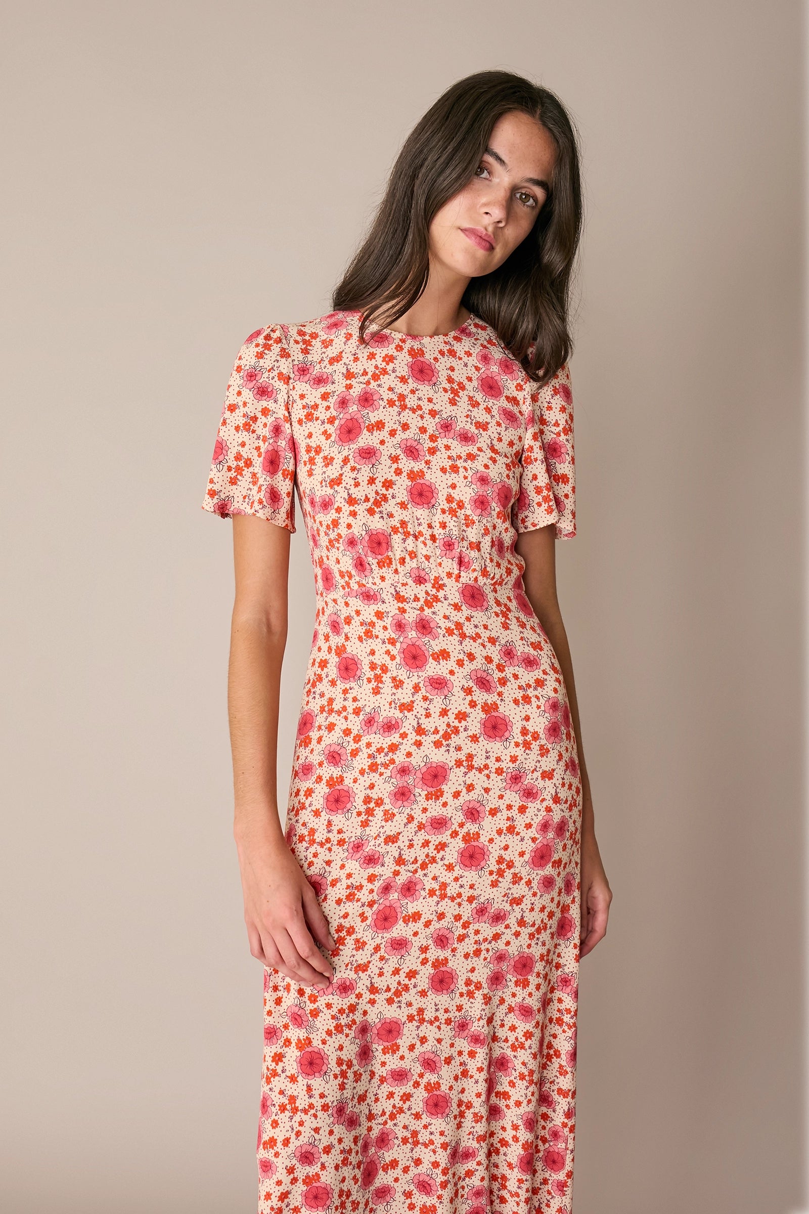 Floral midi dress
