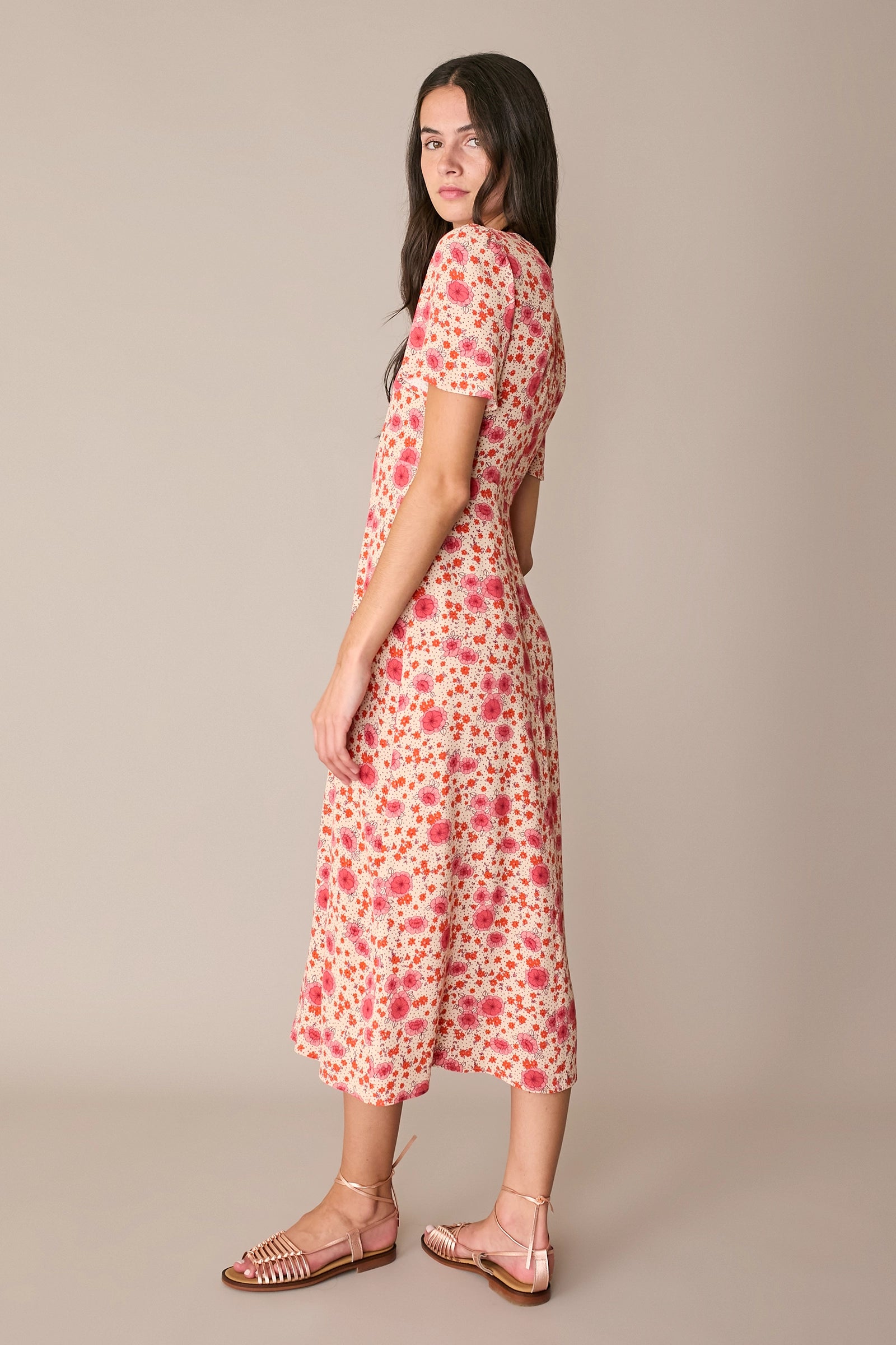 Floral midi dress