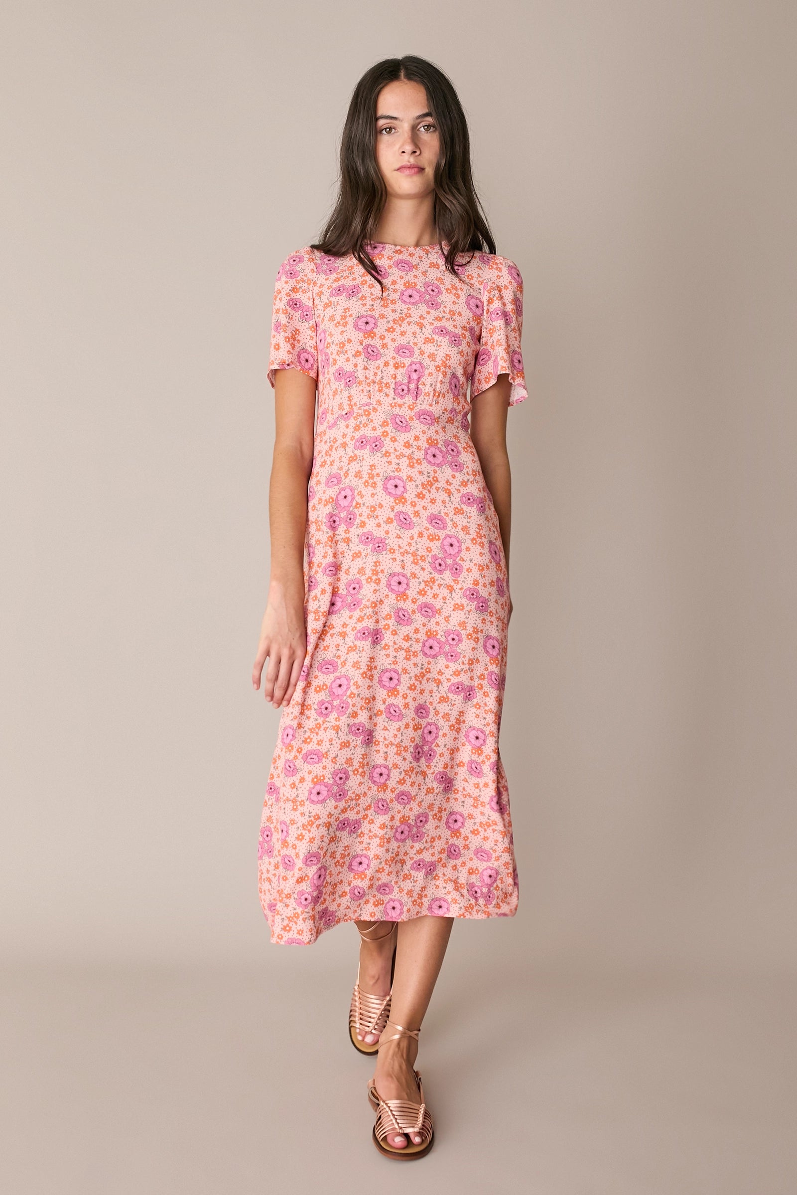 Floral midi dress