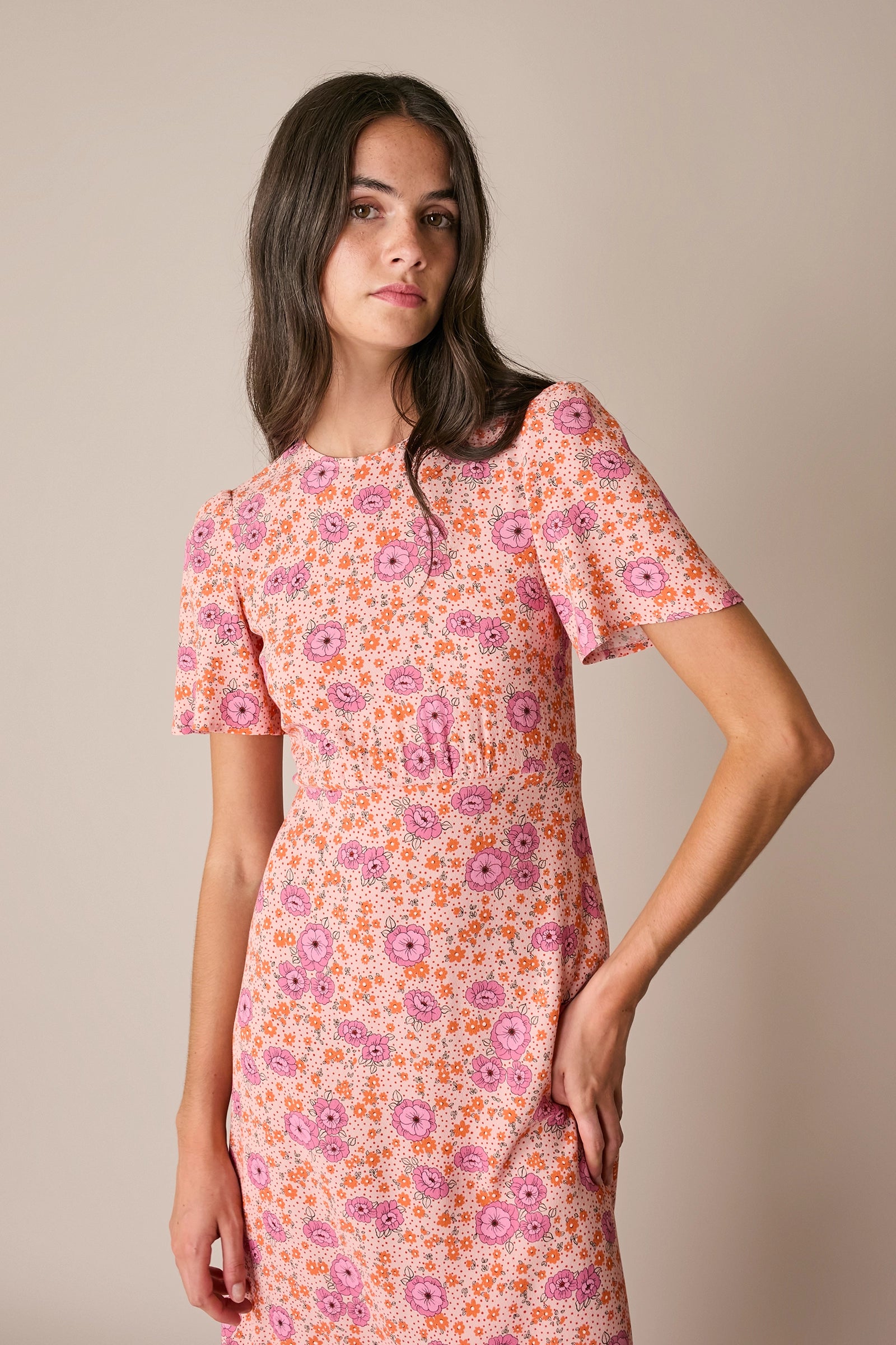Floral midi dress