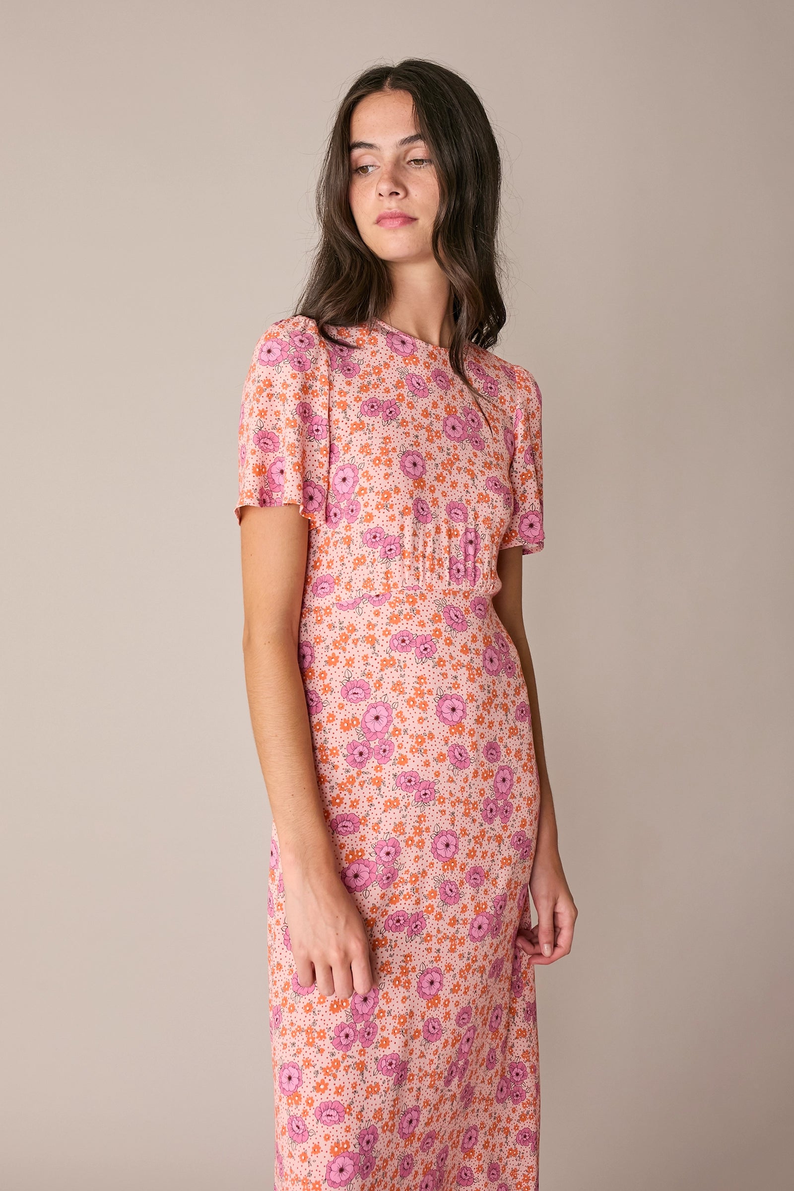 Floral midi dress