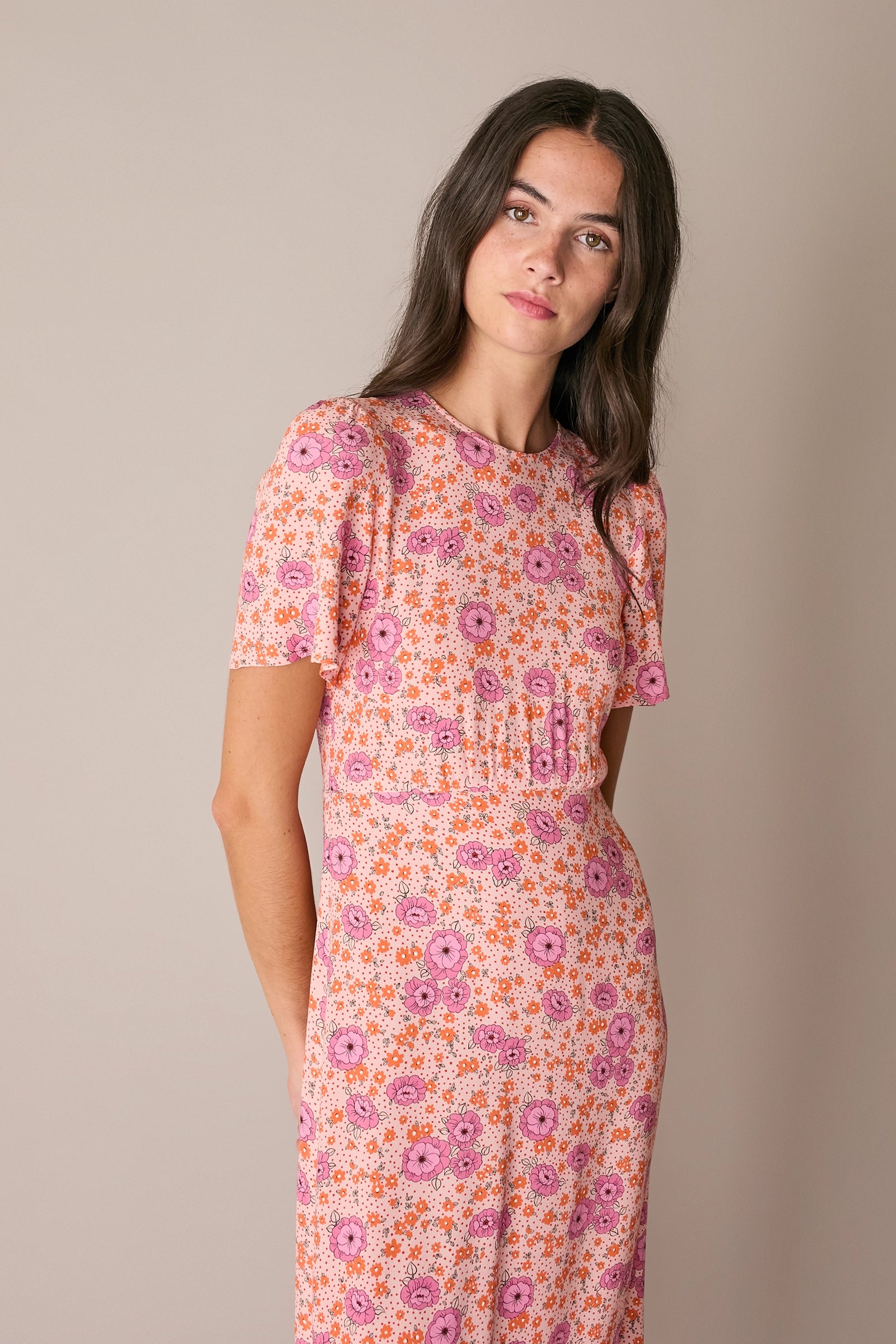 Floral midi dress