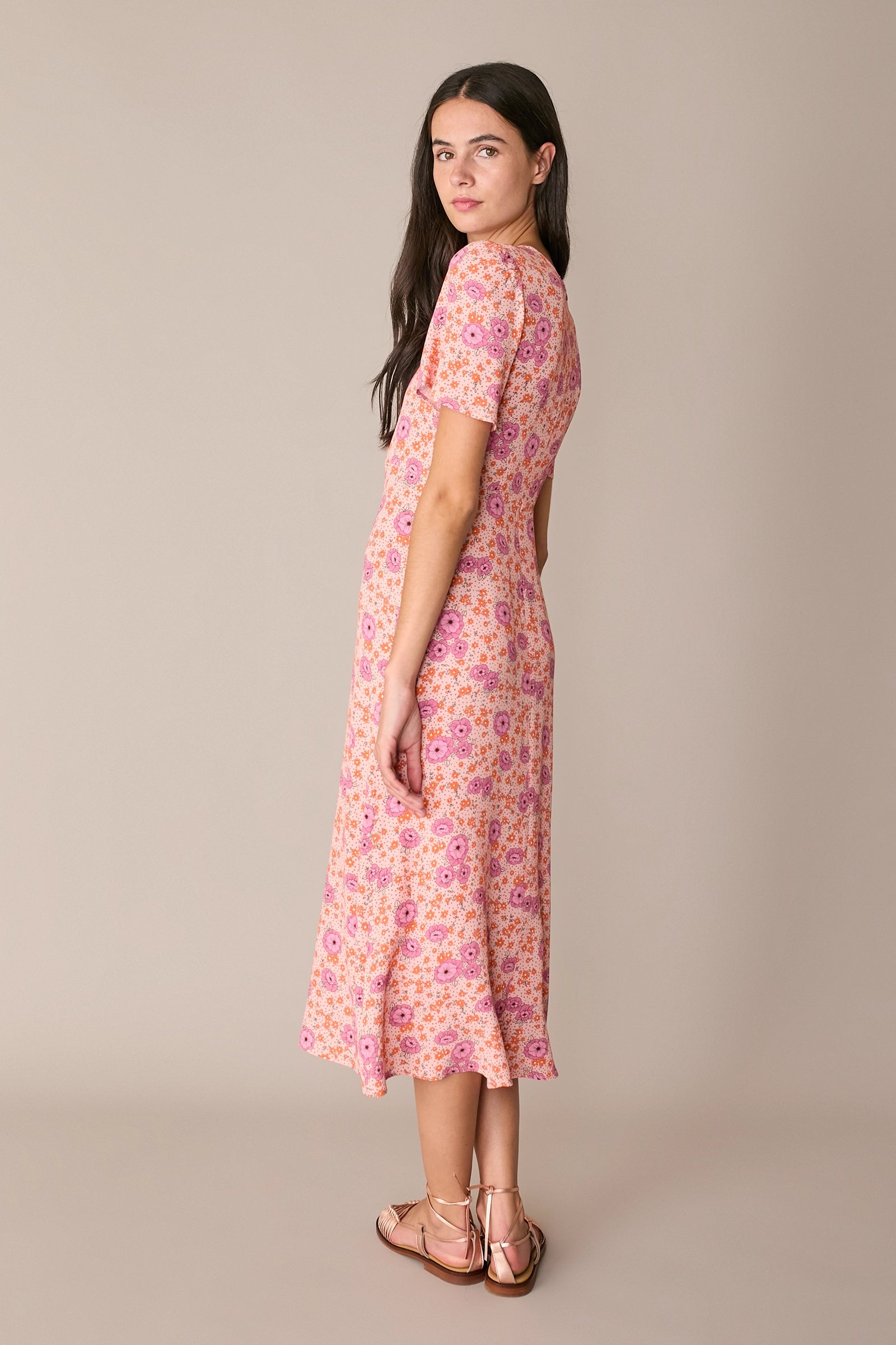 Floral midi dress
