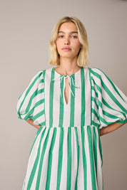 Striped cotton dress