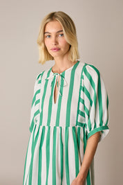 Striped cotton dress