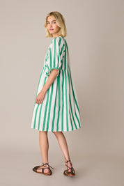 Striped cotton dress