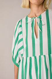 Striped cotton dress
