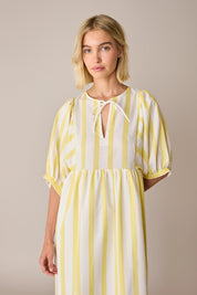 Striped cotton dress