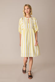 Striped cotton dress