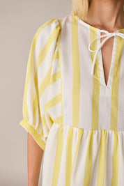 Striped cotton dress