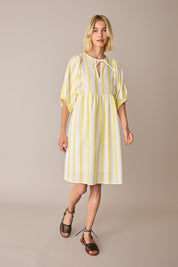 Striped cotton dress