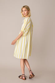 Striped cotton dress