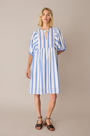 Striped cotton dress