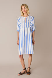 Striped cotton dress