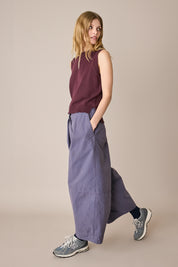 Pantaloni ampi in cotone