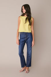 Jeans elasticizzati a gamba dritta