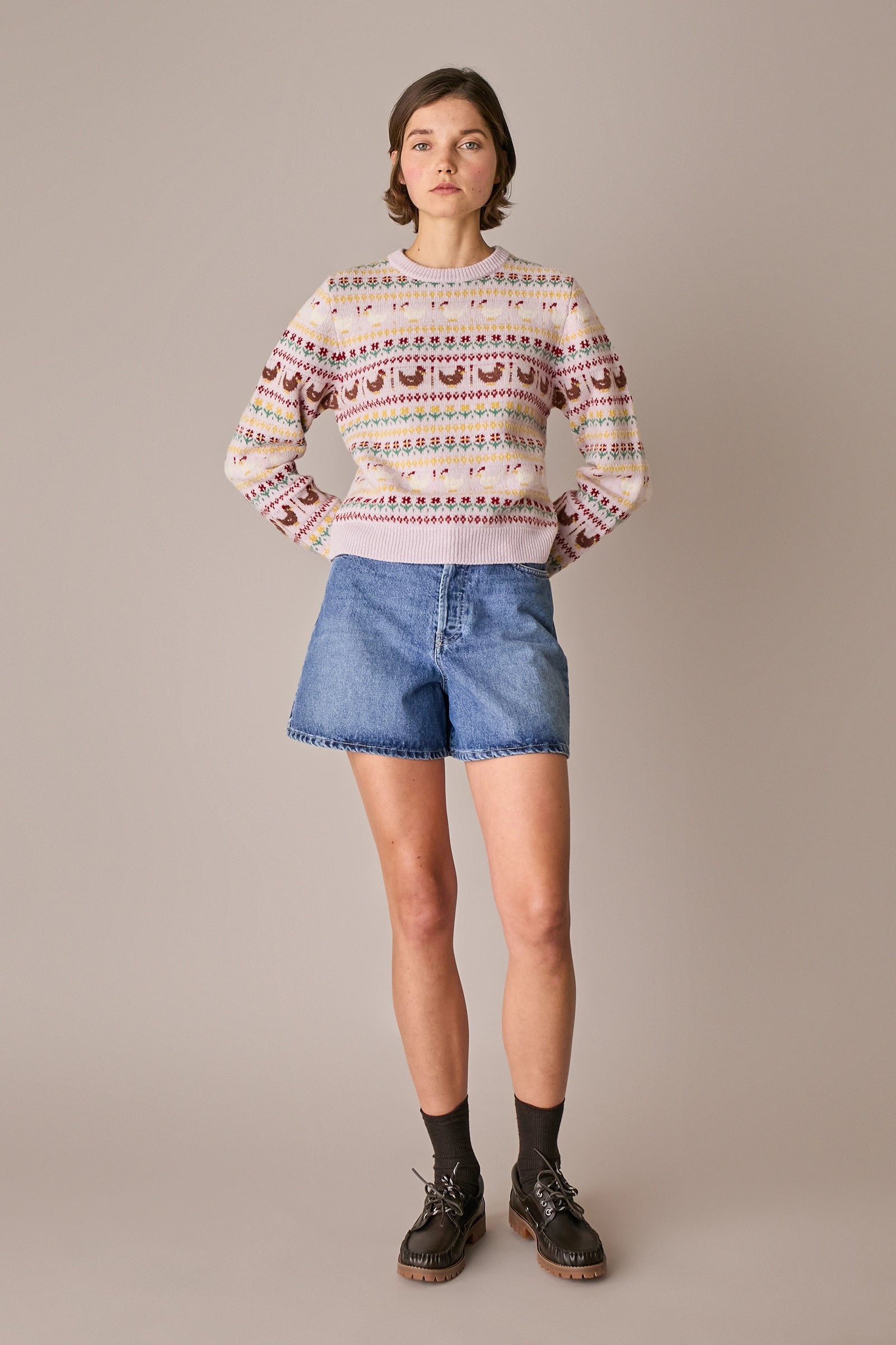 Shorts 5 tasche in denim
