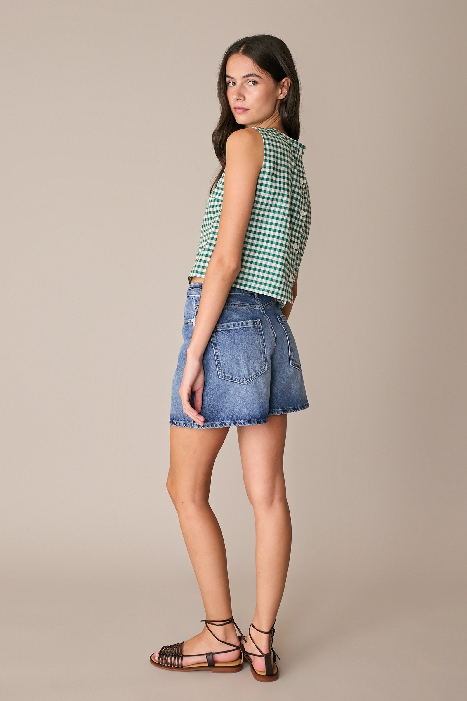 Shorts 5 tasche in denim