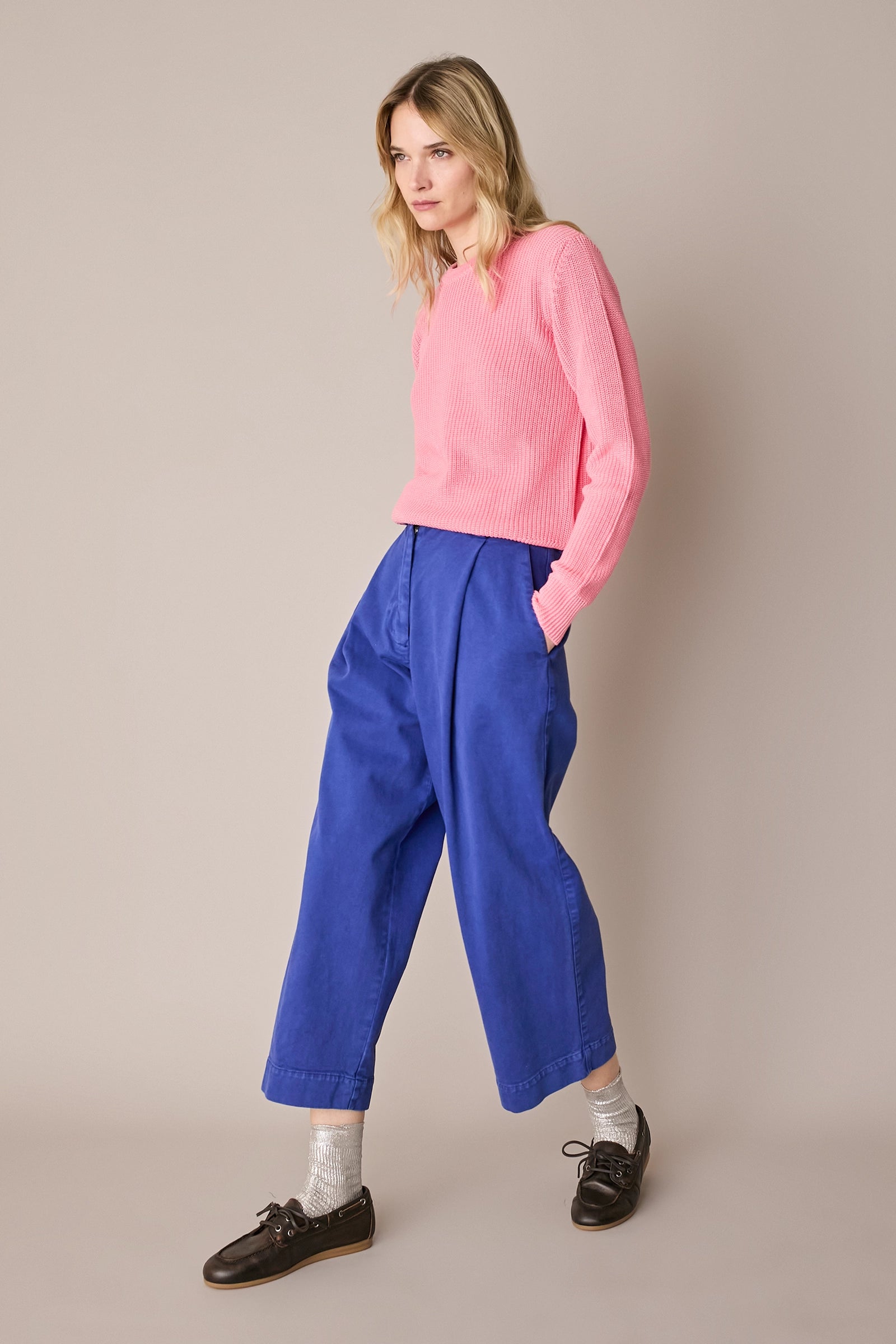Pantaloni casual con pinces