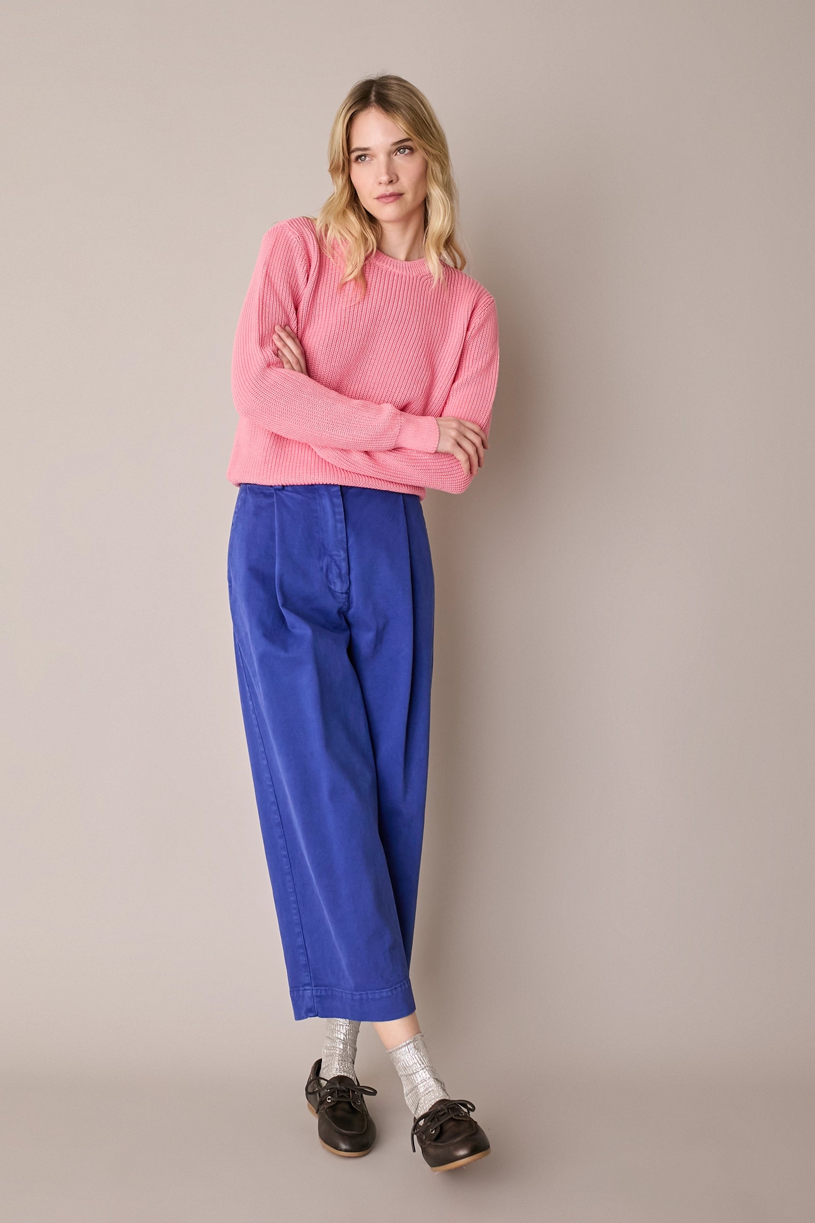 Pantaloni casual con pinces