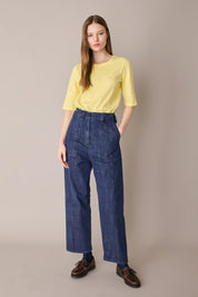 Jeans in denim cimosato giapponese