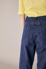 Jeans in denim cimosato giapponese