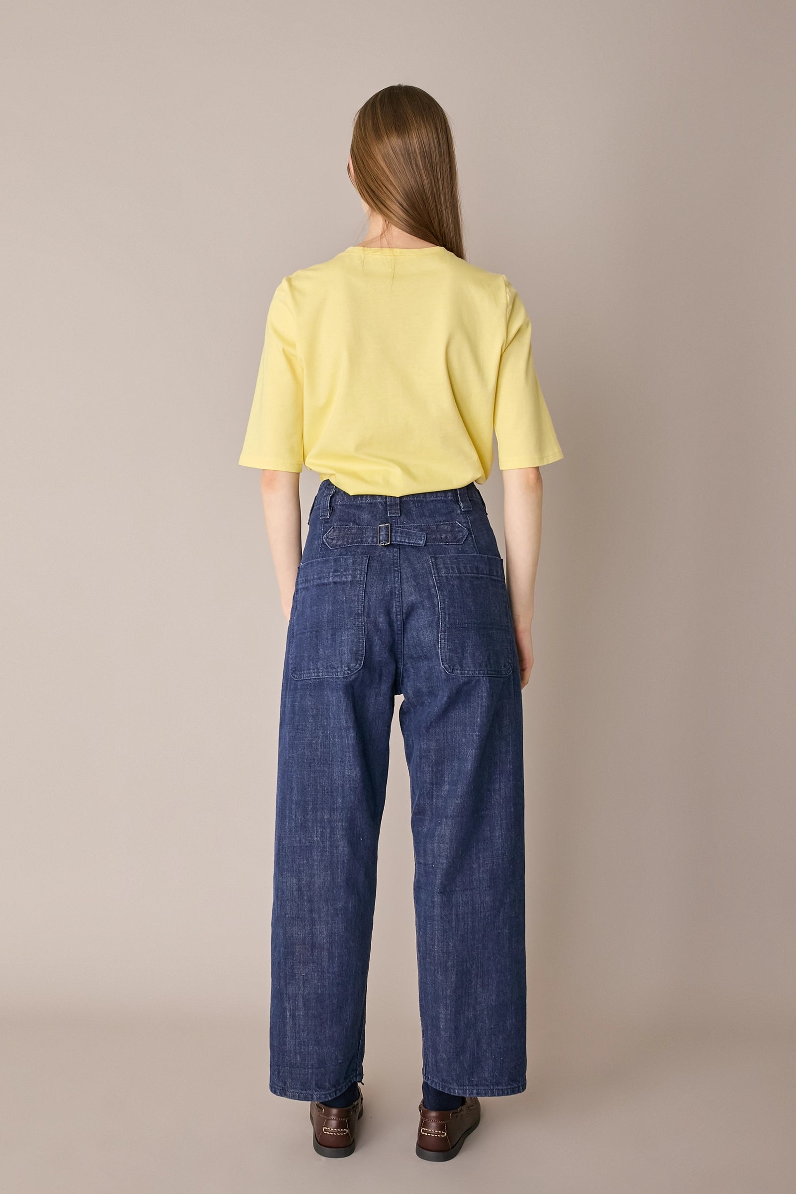 Jeans in denim cimosato giapponese