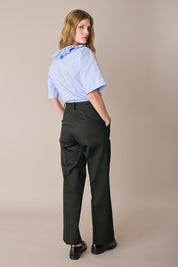 Pantaloni in cotone con cintura
