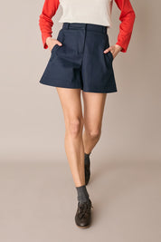 Pantaloni corti in cotone stretch