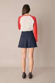 Pantaloni corti in cotone stretch