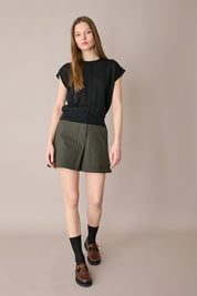 Pantaloni corti in cotone stretch