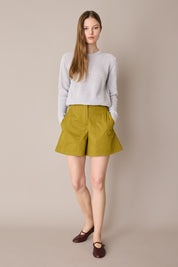 Pantaloni corti in cotone stretch