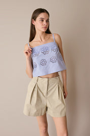 Pantaloncini con pinces