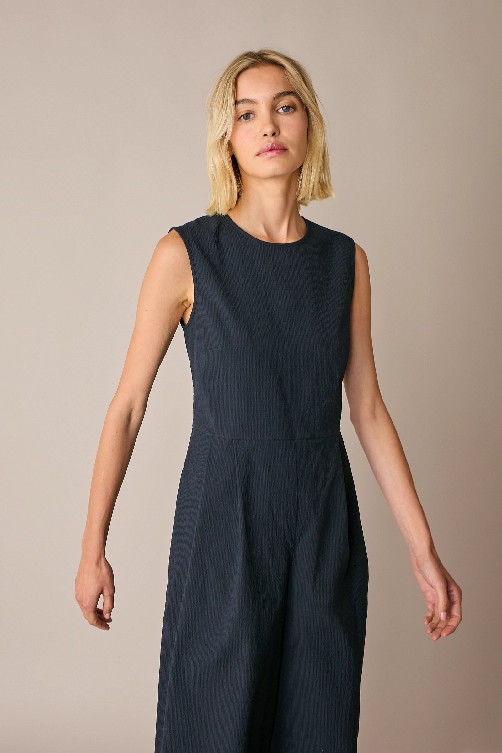 Seersucker jumpsuit