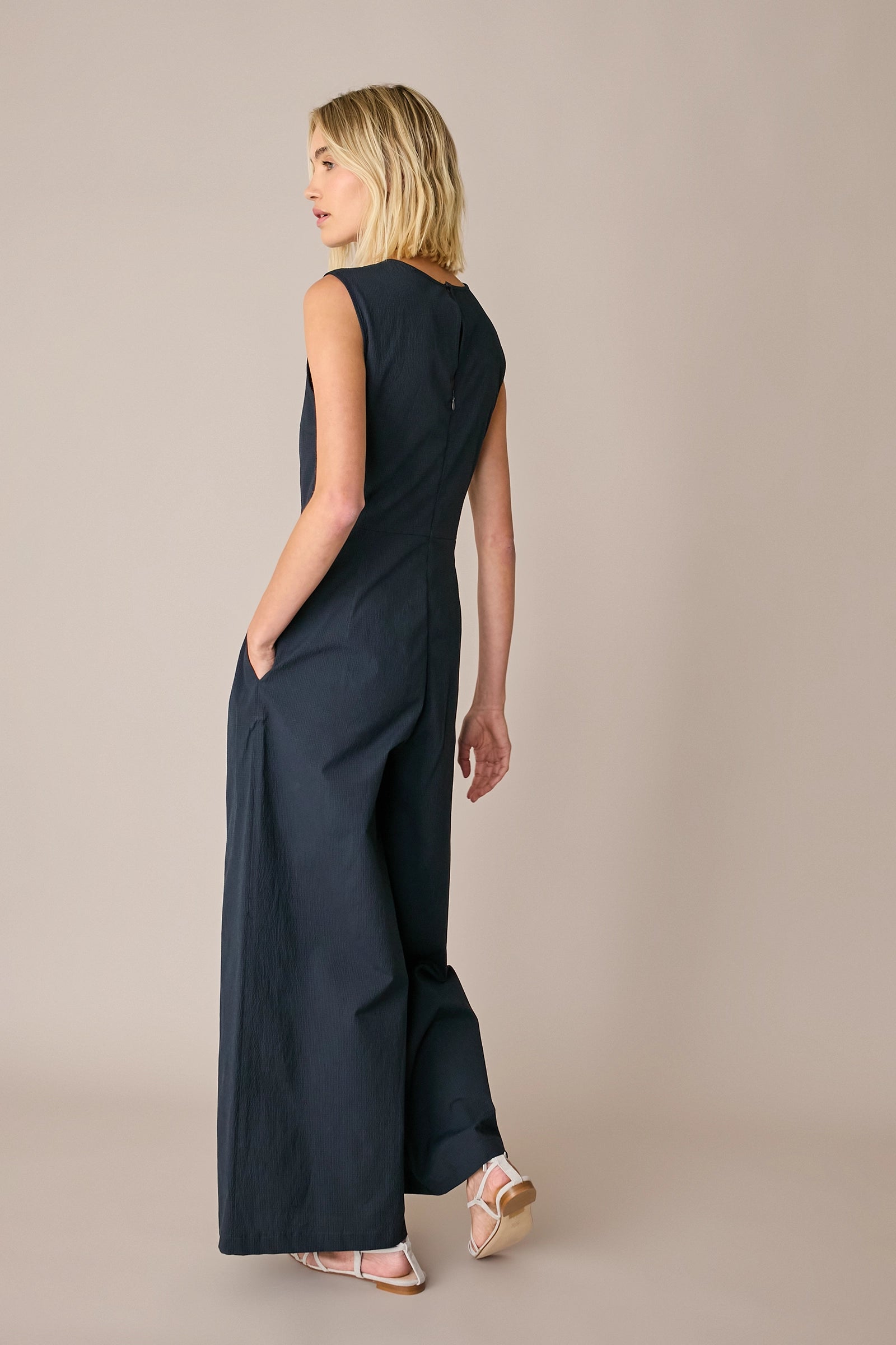 Seersucker jumpsuit
