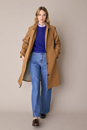 Trench con trattamento antigoccia