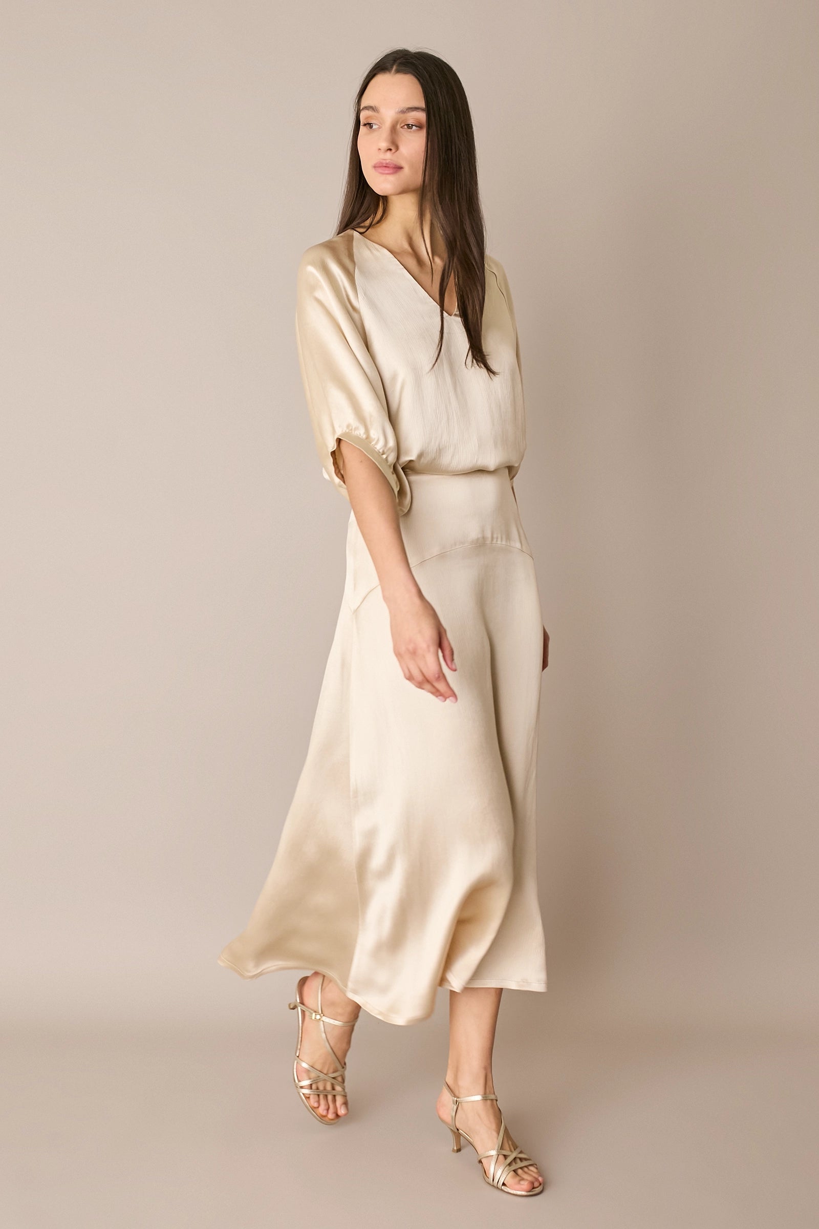 Blusa in raso operato