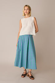Tartan maxi skirt