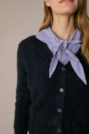 Camicia con colletto foulard
