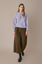 Camicia con colletto foulard