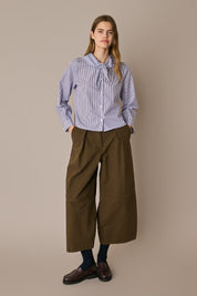 Camicia con colletto foulard
